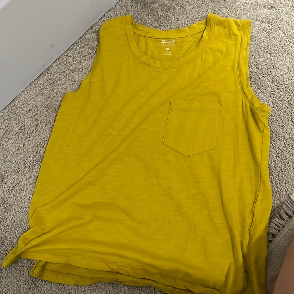 Madewell mustard tank